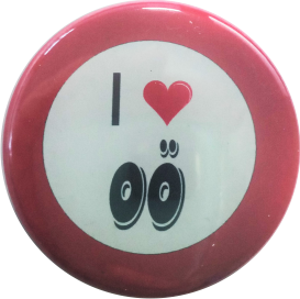 I love Oberösterreich Button rot